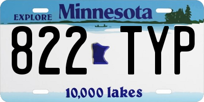 MN license plate 822TYP