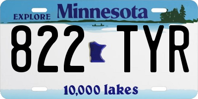 MN license plate 822TYR