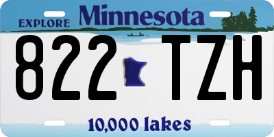 MN license plate 822TZH
