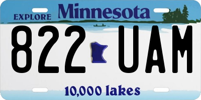 MN license plate 822UAM