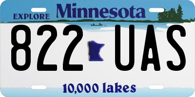 MN license plate 822UAS
