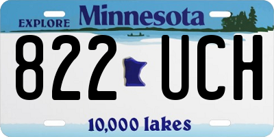 MN license plate 822UCH