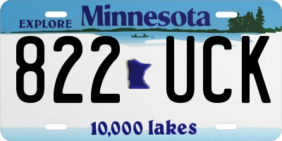 MN license plate 822UCK
