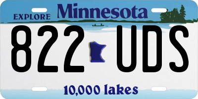 MN license plate 822UDS