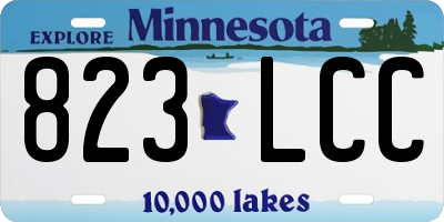 MN license plate 823LCC