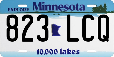 MN license plate 823LCQ