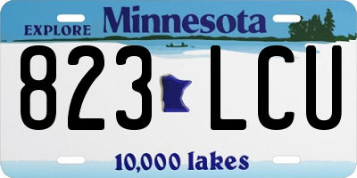 MN license plate 823LCU