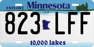 MN license plate 823LFF
