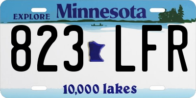 MN license plate 823LFR