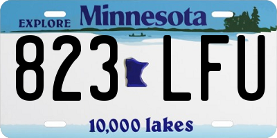 MN license plate 823LFU