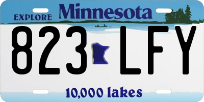 MN license plate 823LFY
