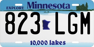 MN license plate 823LGM