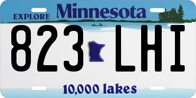 MN license plate 823LHI