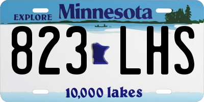 MN license plate 823LHS