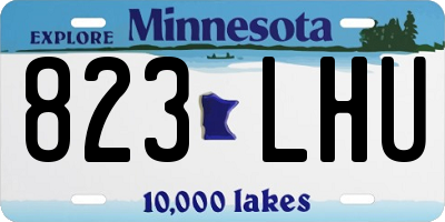 MN license plate 823LHU