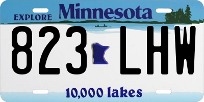 MN license plate 823LHW