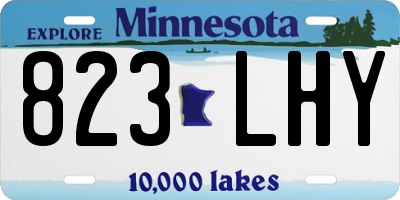 MN license plate 823LHY