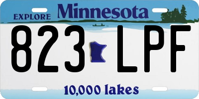 MN license plate 823LPF
