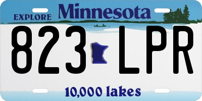 MN license plate 823LPR