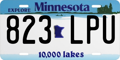 MN license plate 823LPU