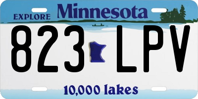 MN license plate 823LPV
