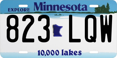 MN license plate 823LQW