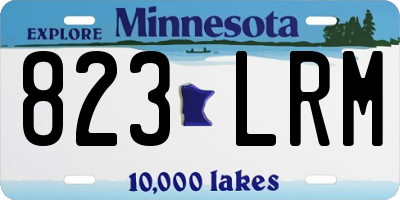 MN license plate 823LRM