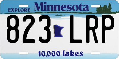 MN license plate 823LRP