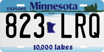 MN license plate 823LRQ