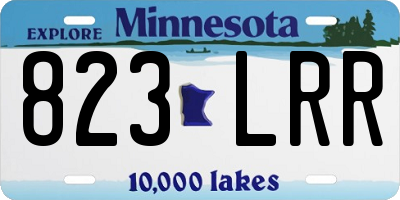 MN license plate 823LRR