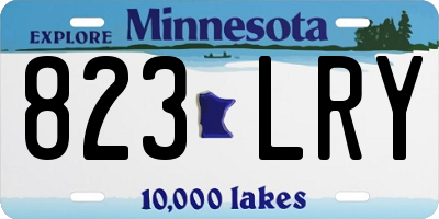 MN license plate 823LRY