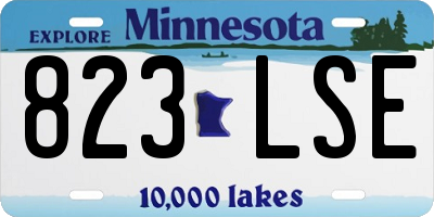 MN license plate 823LSE