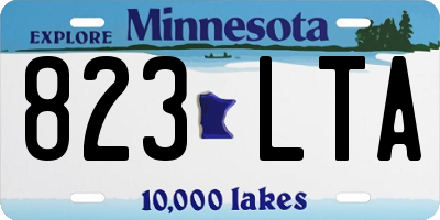 MN license plate 823LTA