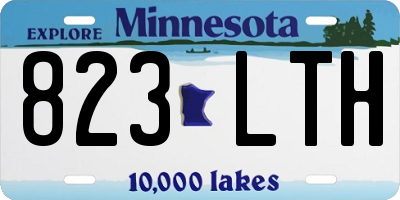 MN license plate 823LTH