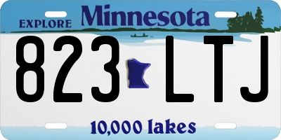 MN license plate 823LTJ