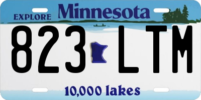 MN license plate 823LTM