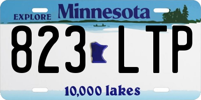 MN license plate 823LTP