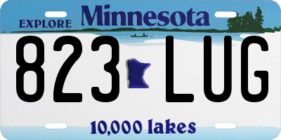 MN license plate 823LUG
