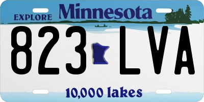 MN license plate 823LVA