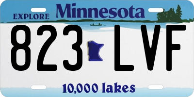 MN license plate 823LVF
