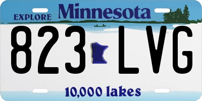 MN license plate 823LVG