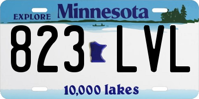 MN license plate 823LVL