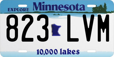 MN license plate 823LVM