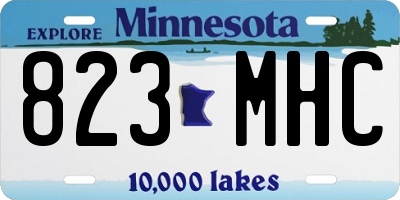 MN license plate 823MHC