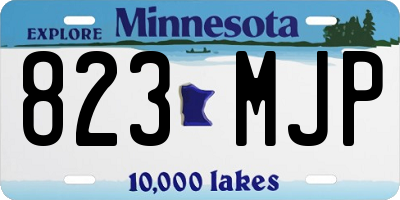 MN license plate 823MJP