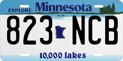 MN license plate 823NCB