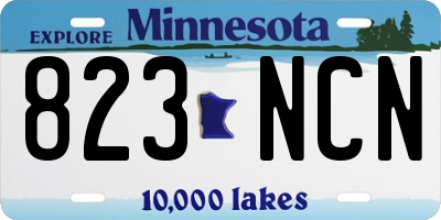 MN license plate 823NCN