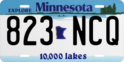 MN license plate 823NCQ