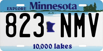 MN license plate 823NMV