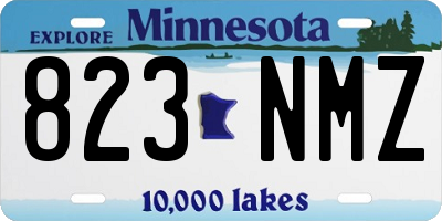 MN license plate 823NMZ